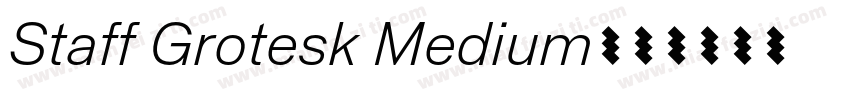 Staff Grotesk Medium字体转换